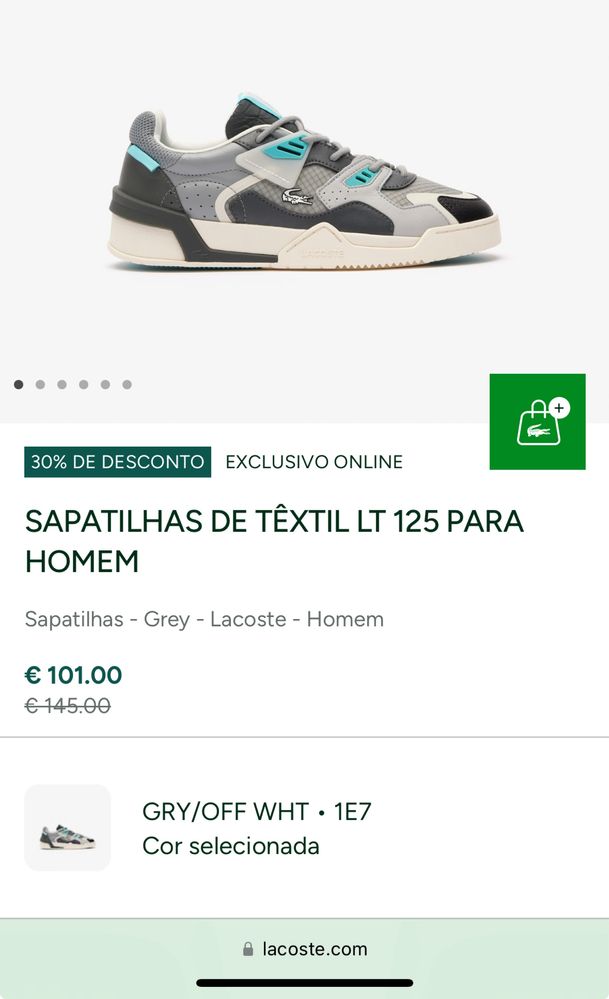 Sapatilhas Lacoste n42,5