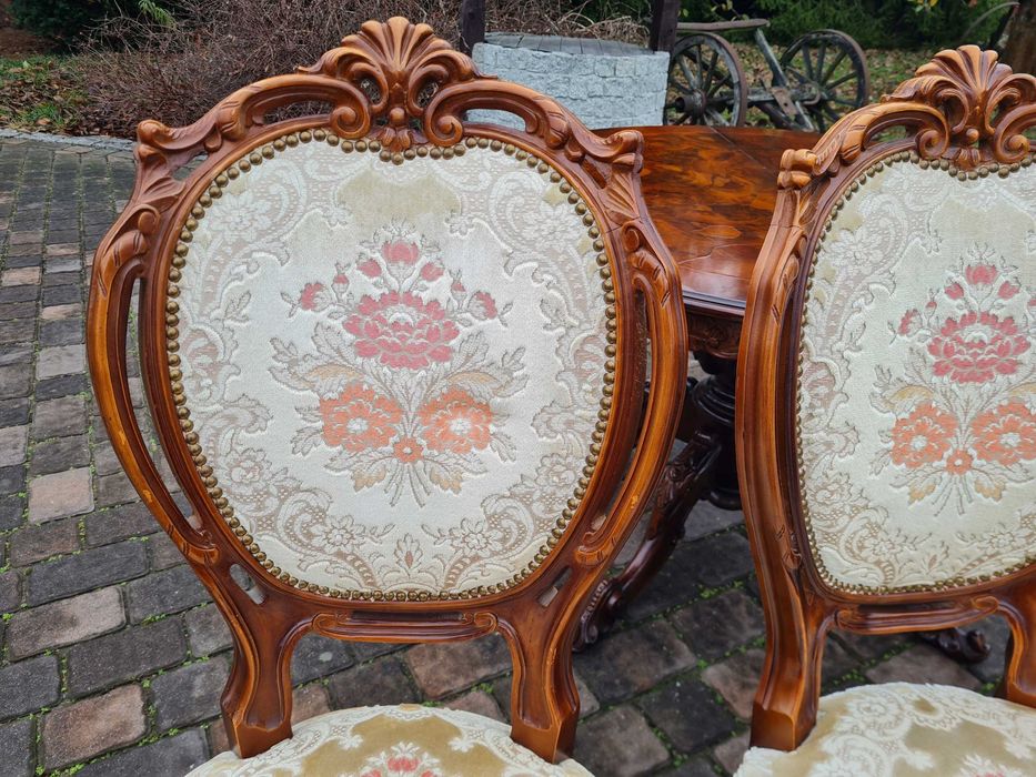 krzesła stylowe zestaw 4szt. krzesło barokowe