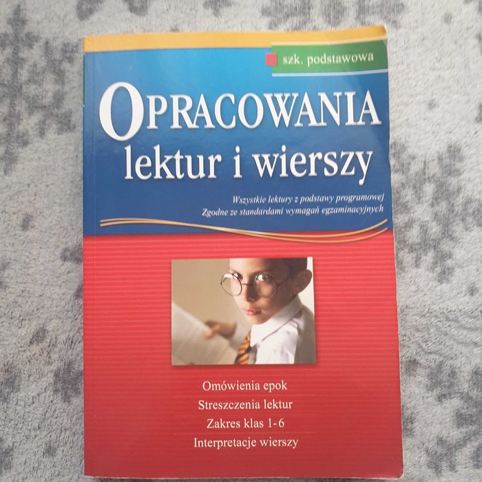 Książka - Opracowania lektur i wierszy - szkoła podstawowa