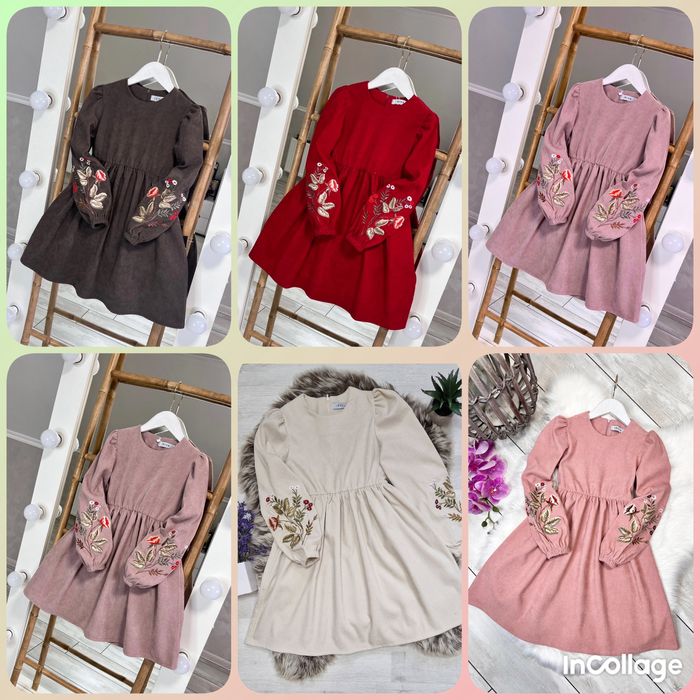 сукня з вишивкою для дівчинки 128,134,140,146,152