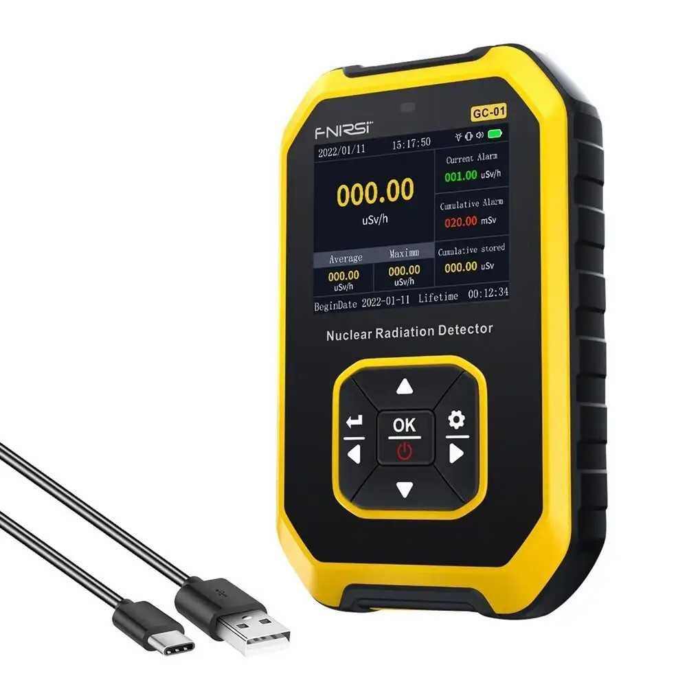 Оригинал Fnirsi GC-01 (Дозиметр, измеритель радиации, счетчик Гейгера)