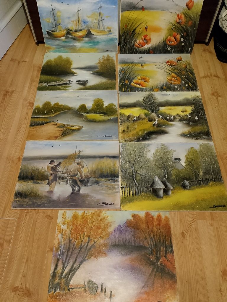 Obrazy malowane na płótnie 45/60 cm