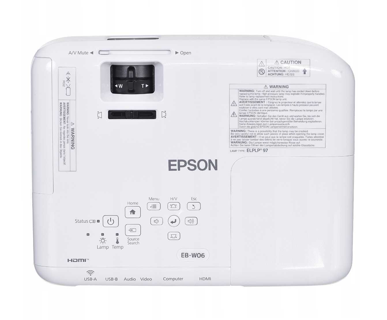 Проектор Epson EB-W06 (V11H973040)   WXGA | 1280×800| 3700 lm