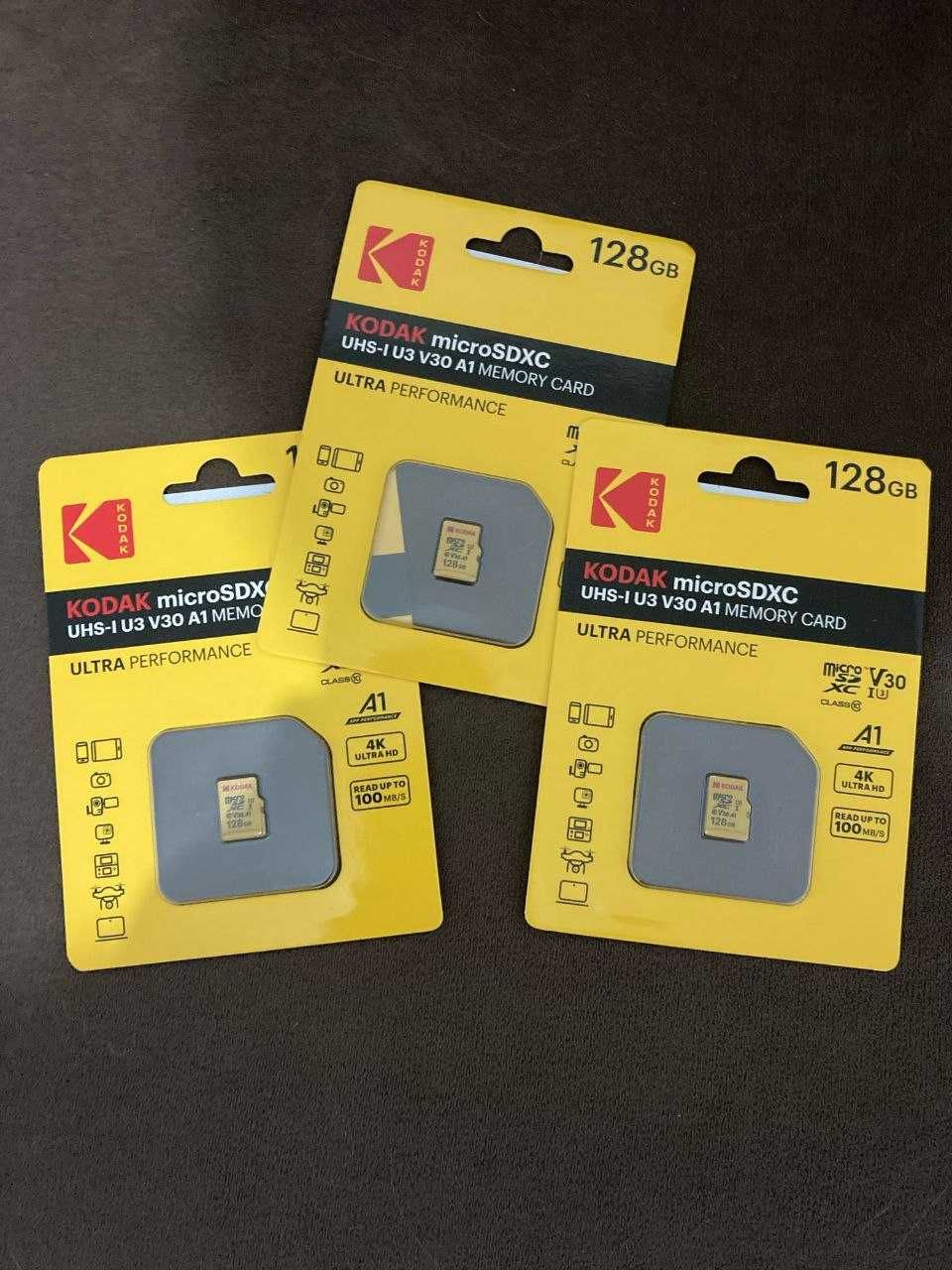 ОРИГИНАЛ карта памяти Kodak 128GB microSDXC Card Class 10 (C10)
