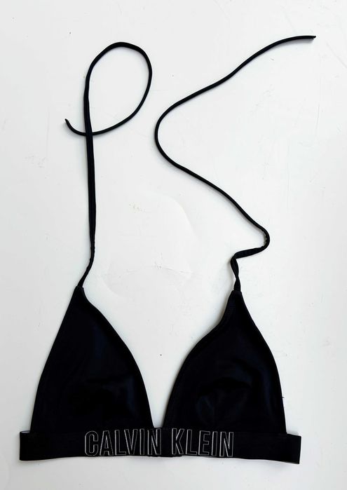 Strój Kostium Kąpielowy Czarny Góra Calvin Klein Swimwear S 36