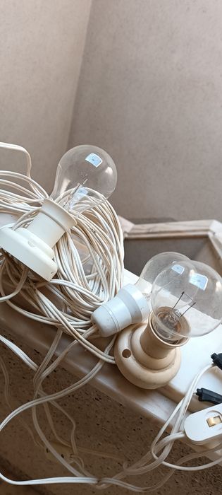 Cabos para bateria com lâmpadas 12 voltos