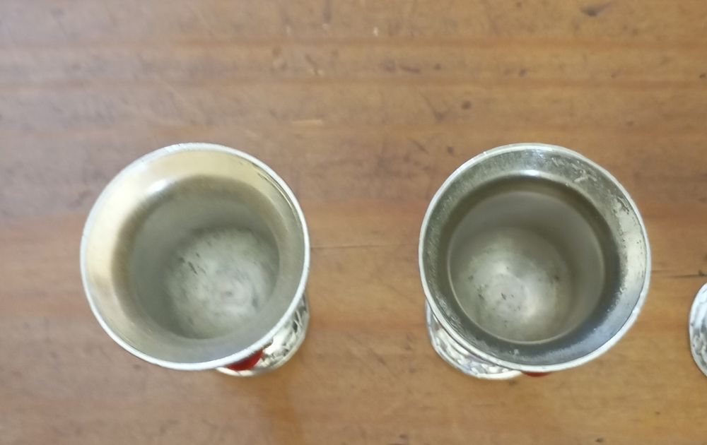 Conjunto de 4 cálices vermelho