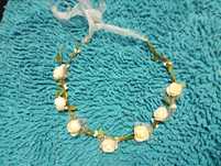 Coroa de flores  para cabelo