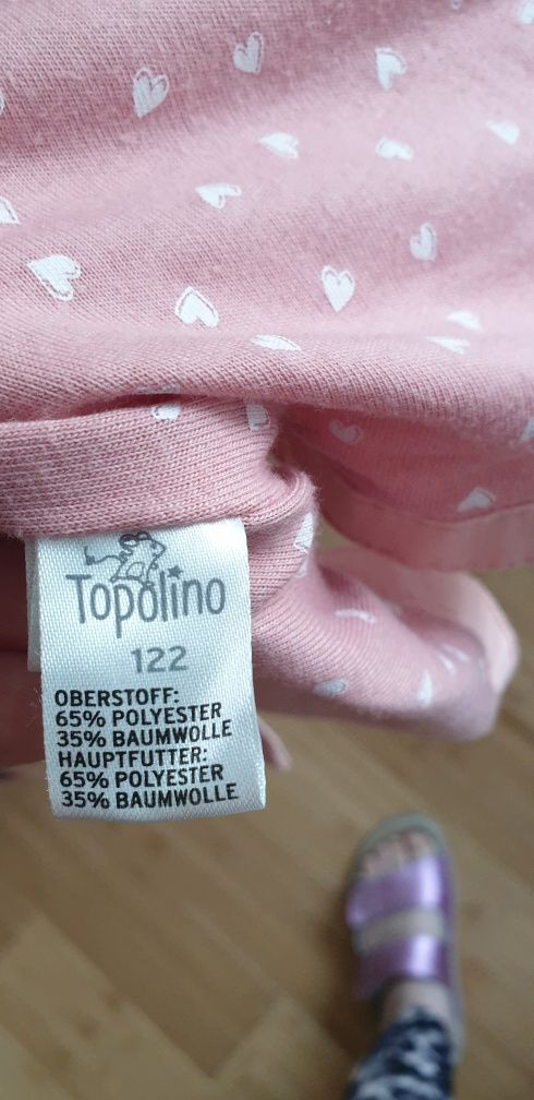 Kurteczka parka dziewczęca bawełniana podszewka rozm 122