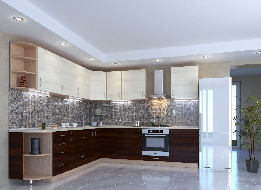 Кухня посекційна 3,3 метри. Фасад ЛДСП на вибір.Ціна від  5 330 мп