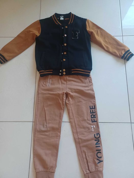 Bluza bomberka dla chlopca + spodnie r 128