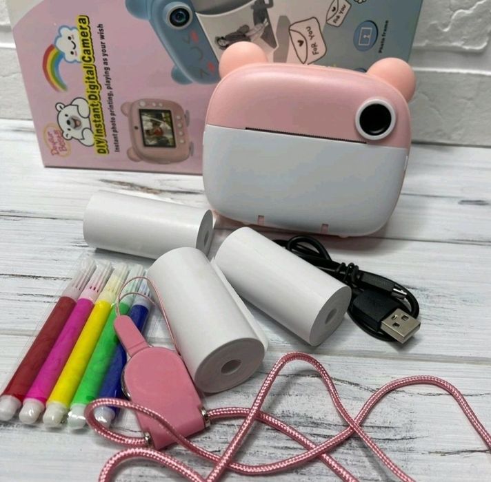 Дитячий фотоапарат повна комплектація миттєвого друку.