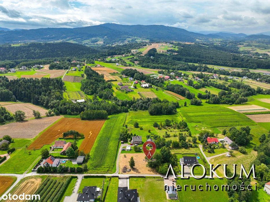 Słoneczne działki budowlane Łąkta Górna.