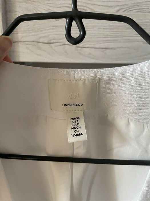 Kamizelka garniturowa H&M rozmiar M 70% wiskoza, 30% len