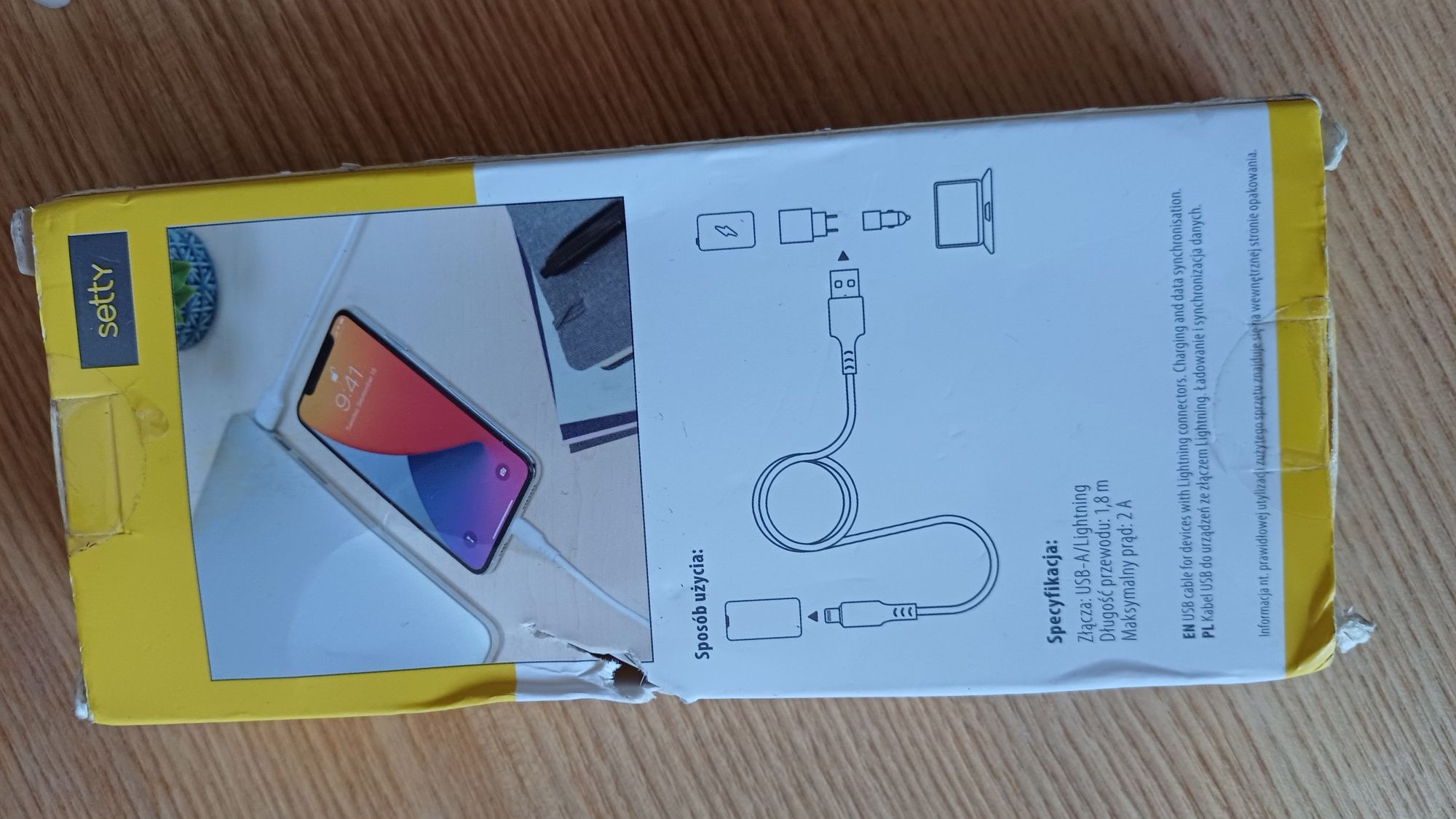 Lighning nowy kabel 1,8m