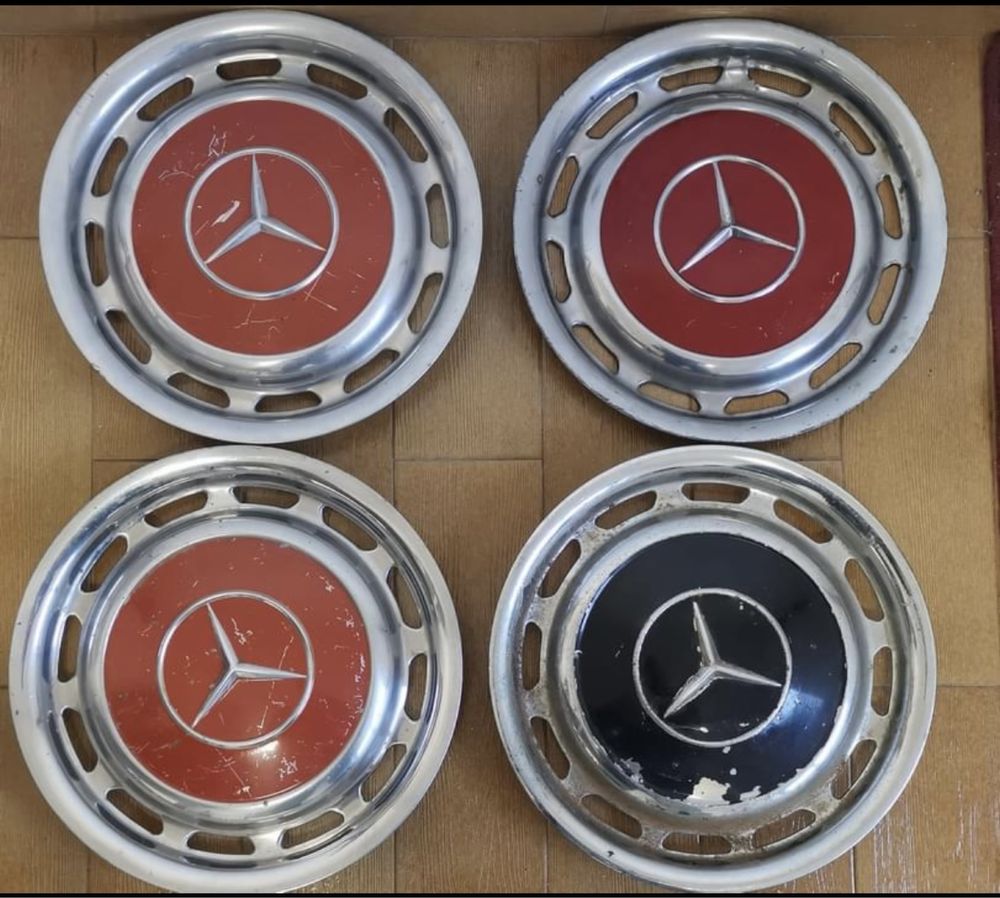 Tampões de rodas antigos Mercedes