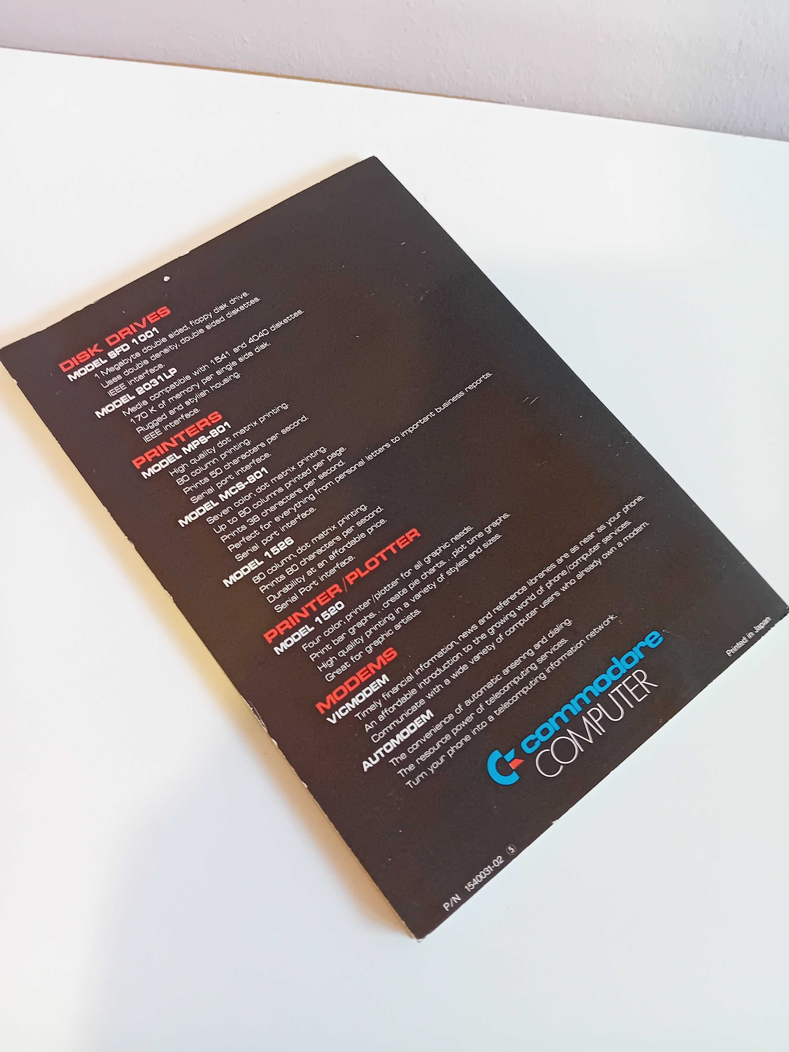 Oryginalna Instrukcja - Commodore 1541 Disk Drive - Users Guide 1982