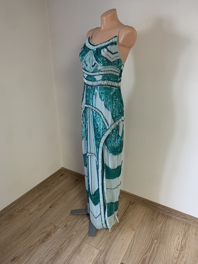 Nowa sukienka cekinowa z rozcięciem asos rozmiar 38 wesele ślub druhna