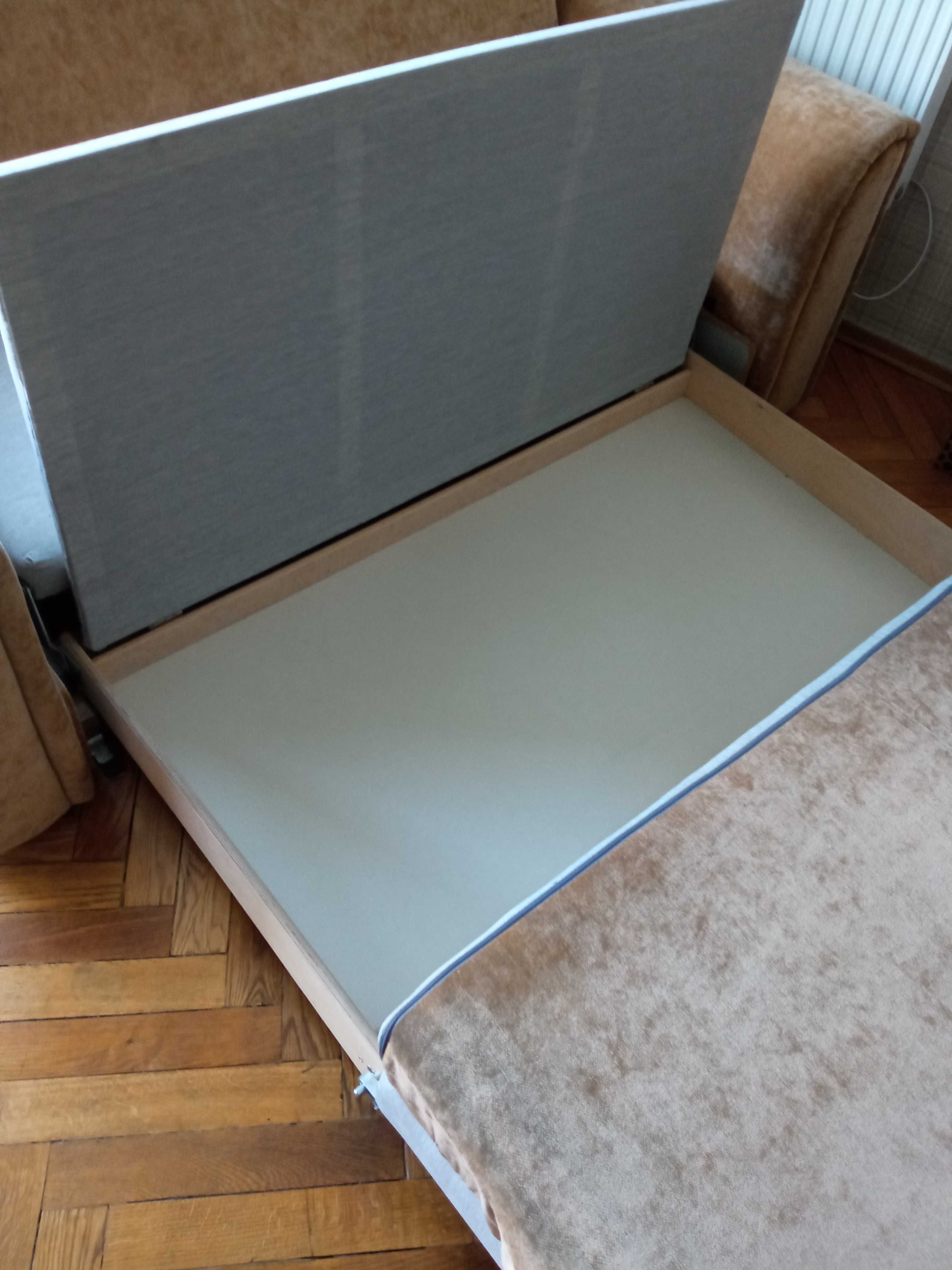 kanapa rozkładana ze schowkiem 180 x 90 x 75