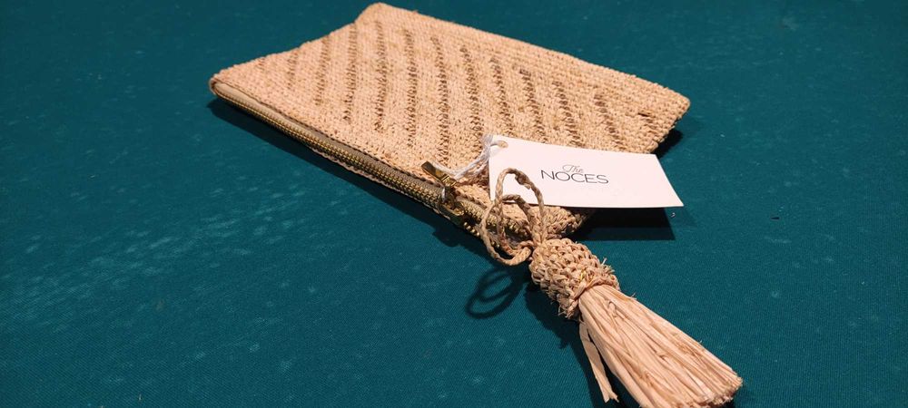 Pochete e Carteira Artesanais de Verga / Vime / Palha de Madagáscar