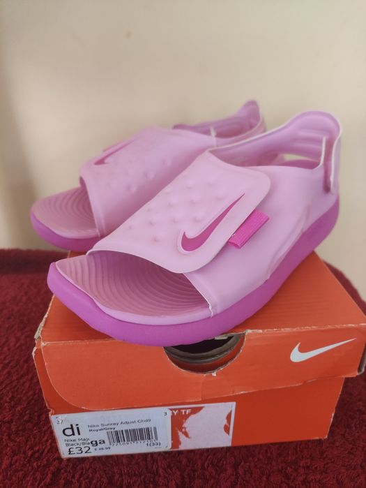 Nowe,Sandały NIKE Sunray Adjust 5 Pink/Laser Fuch, rozmiar 33.5