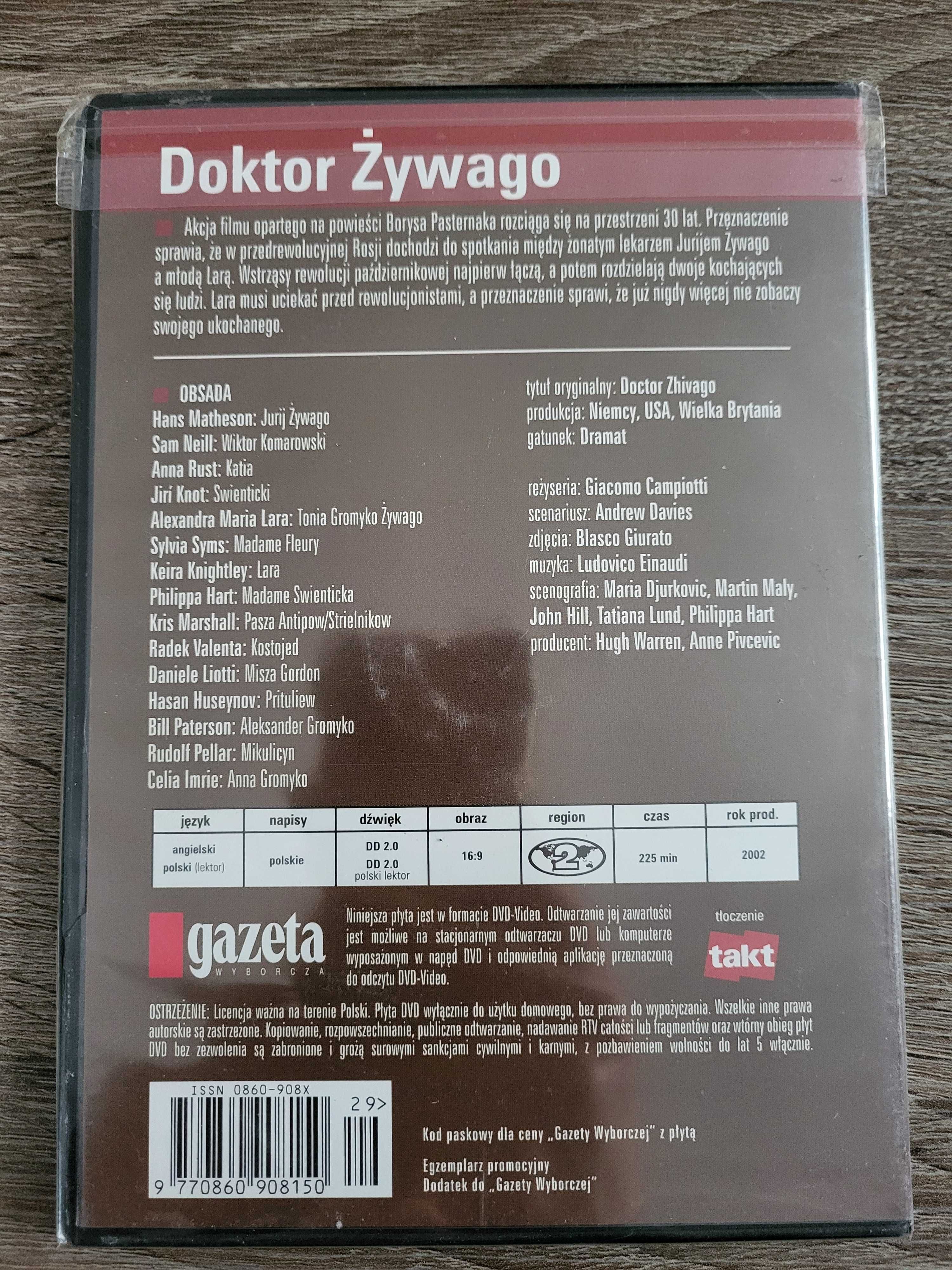 Doktor Żywago - DVD, nowa w folii