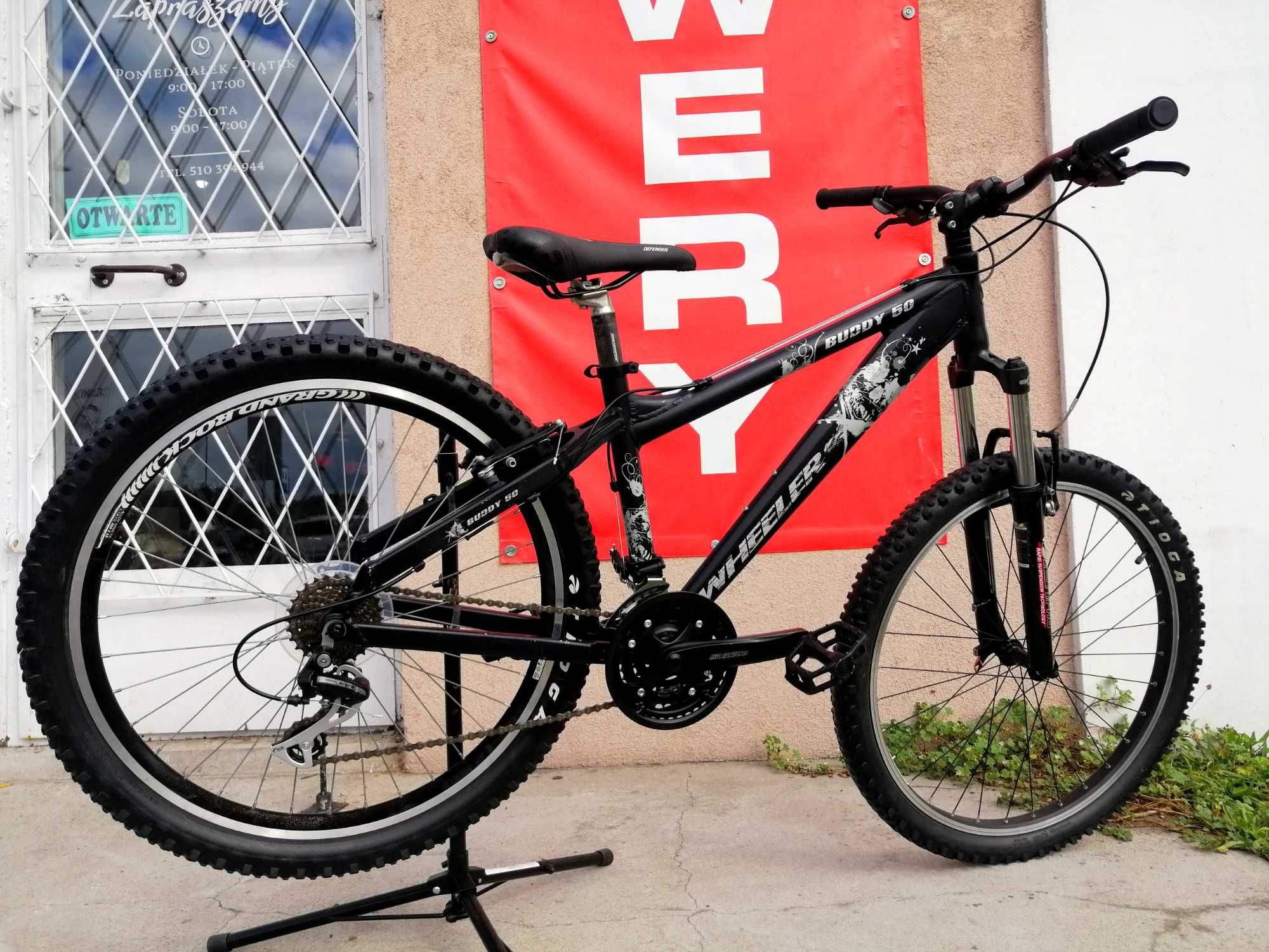 PIĘKNY WHEELER BUDDY 50 Roz. 15" Shimano Acera *Koła 26* Stunt Dirt FR