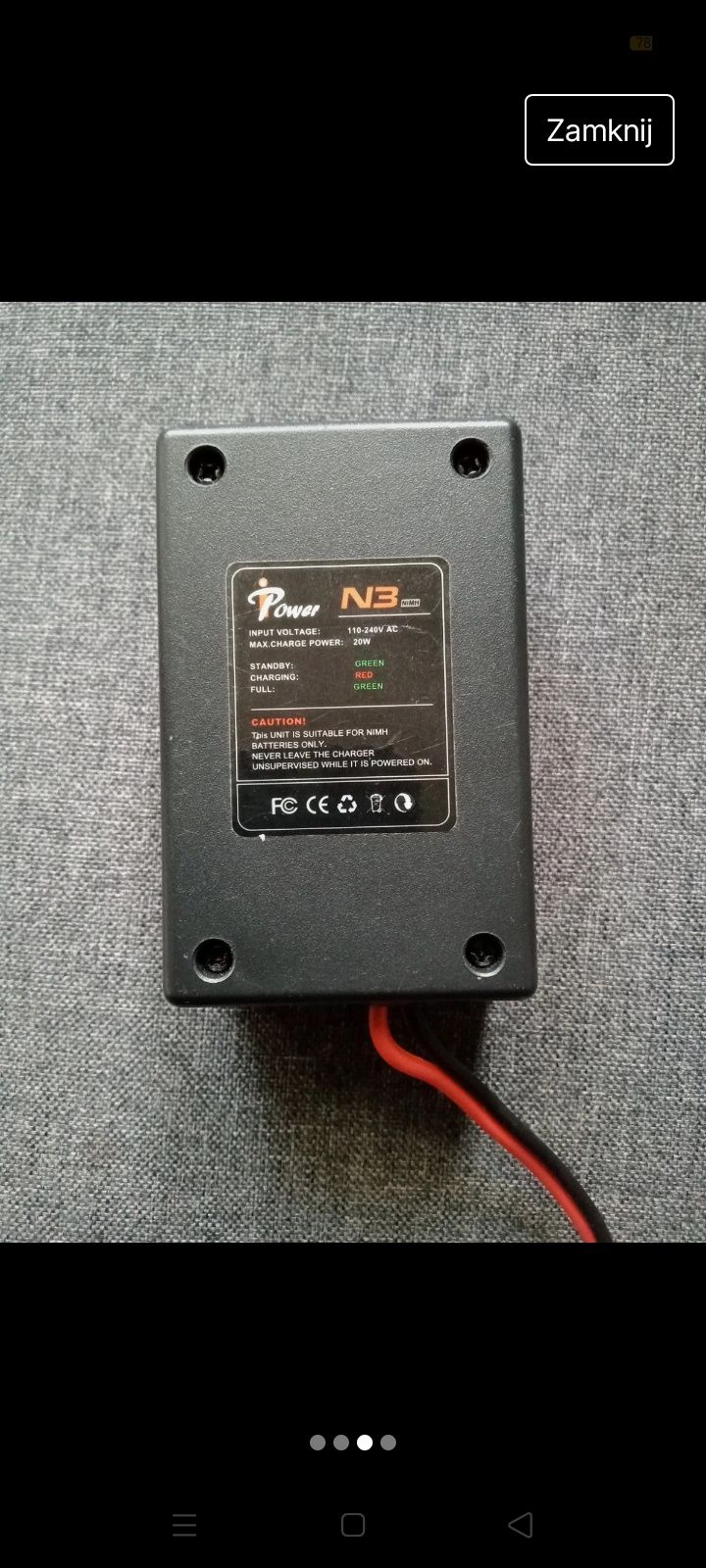 iPower Ładowarka N3 Do Akumulatorów Nimh/Nicd