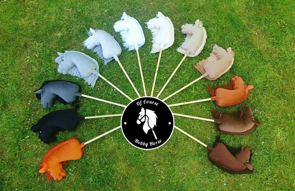 Hobby horse koń na kiju A4 KARY + kantar gratis PROMOCJA!!!