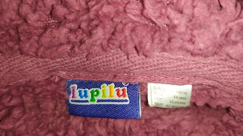 ciepła bluza LUPILU rozmiar z metki 110 116
4 - 5 lat na misiu