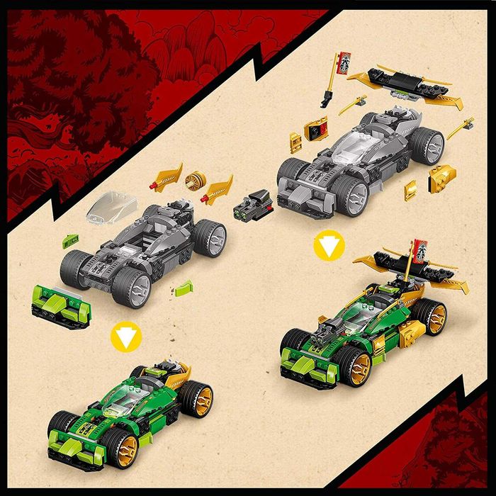 LEGO NINJAGO 71763 Samochód Wyścigowy Lloyda Python Cobra