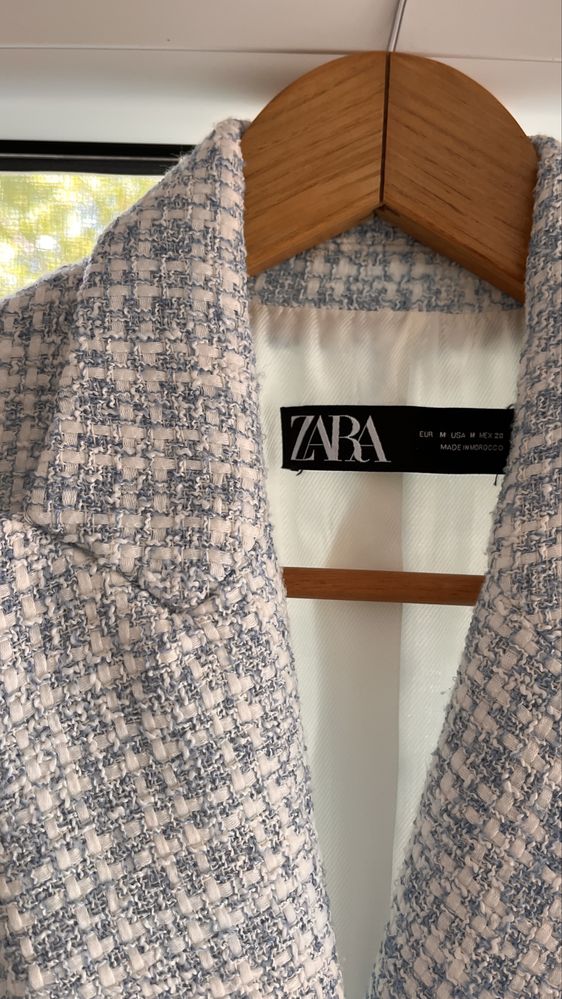 Піджак твідовий Zara, розмір M