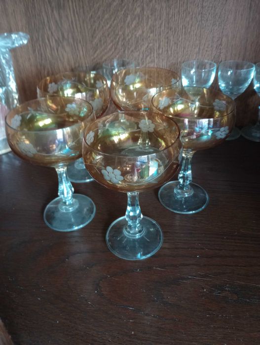 Kieliszki do szampana retro