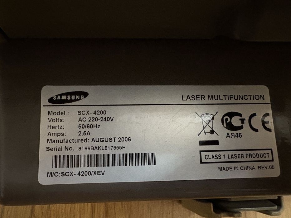 Принтер Samsung SCX 4200 сканер, ксерокс
