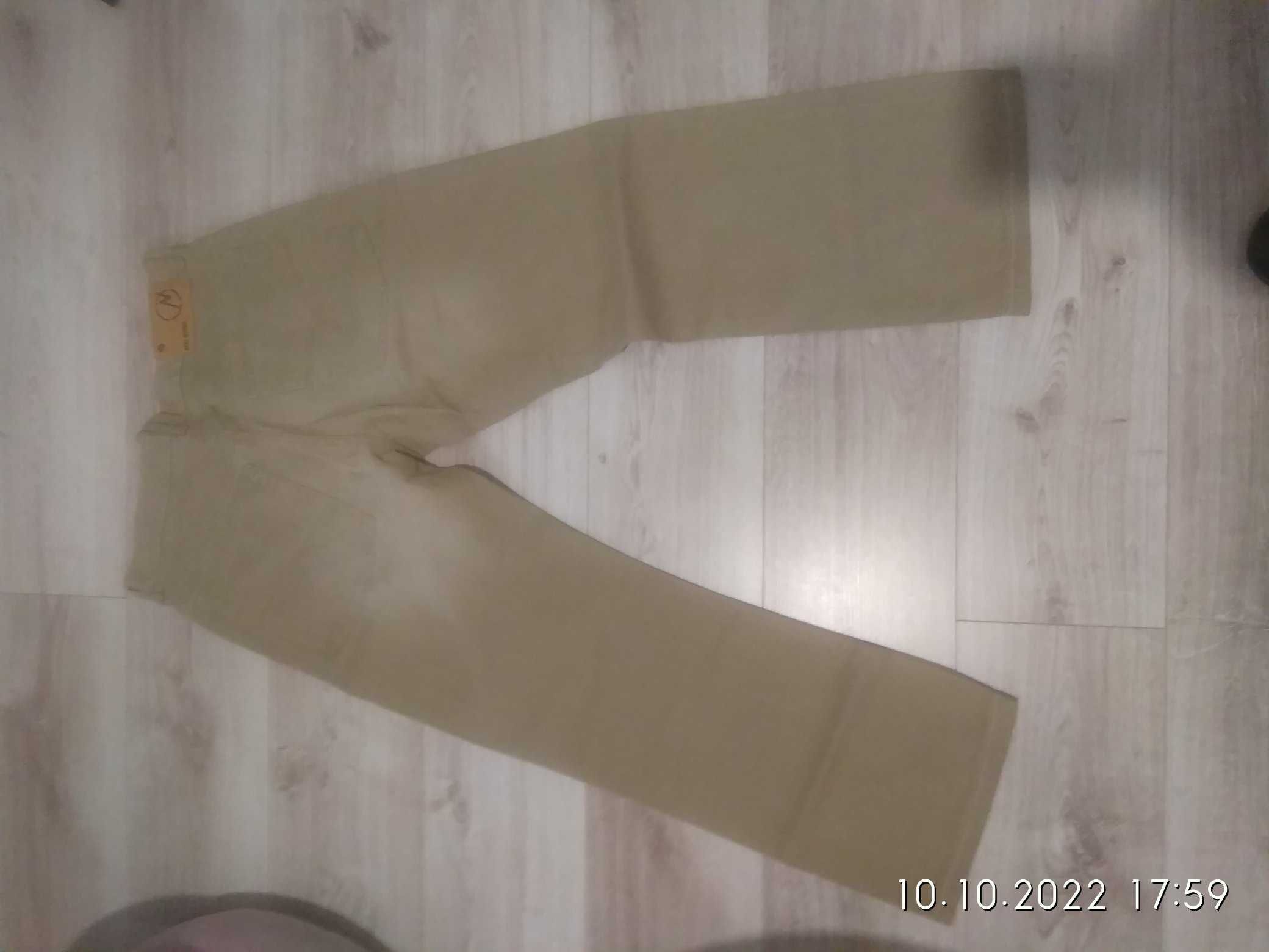 Spodnie NEXT BOOT FIT męskie drobny sztruks W34 30