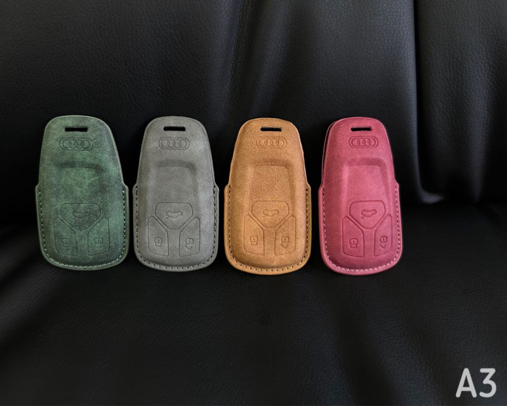 Замшевый чехол на смарт ключ Audi