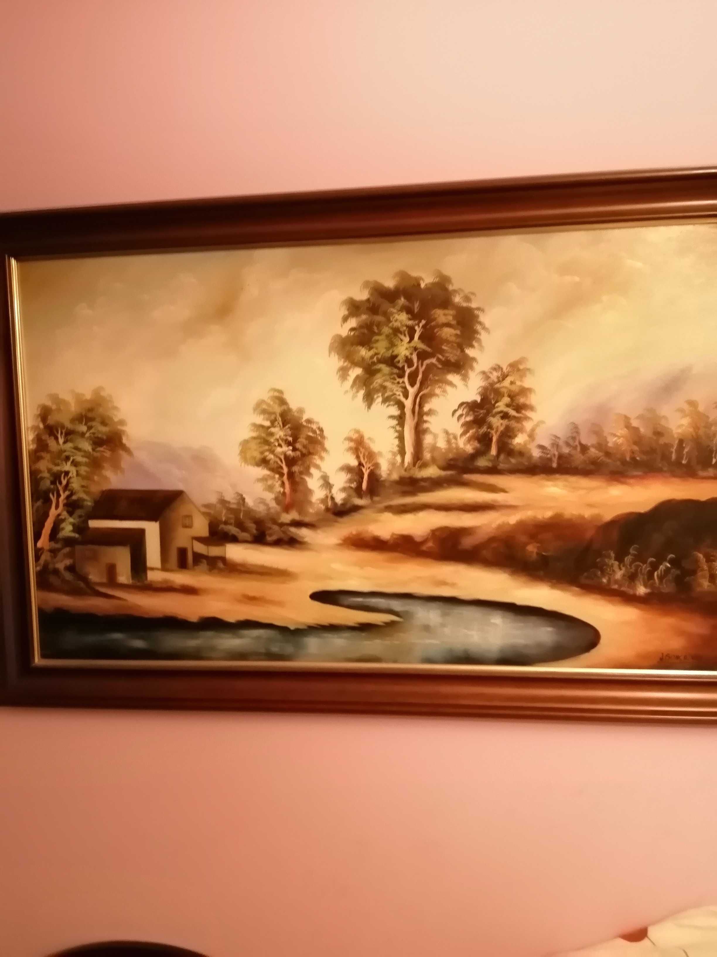 Pintura a Oleo Sobre Tela 71x1,10 de J. GONCALVES