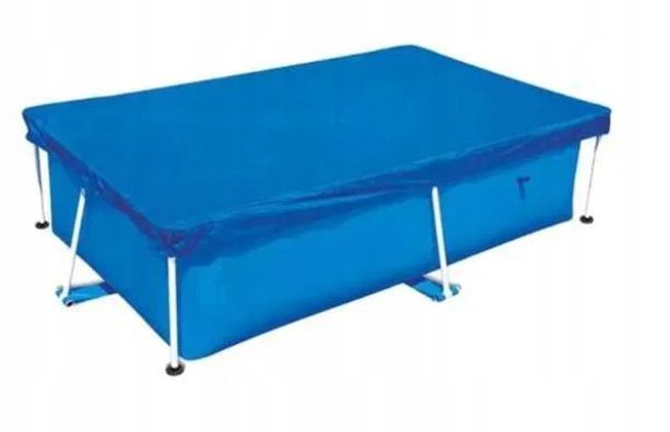 Zadaszenie Na Basen Kwadratowa Mata Wysokiej Jakości Uv 338X239Cm
