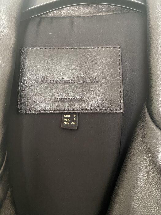 Massimo Dutti шкіряна косуха