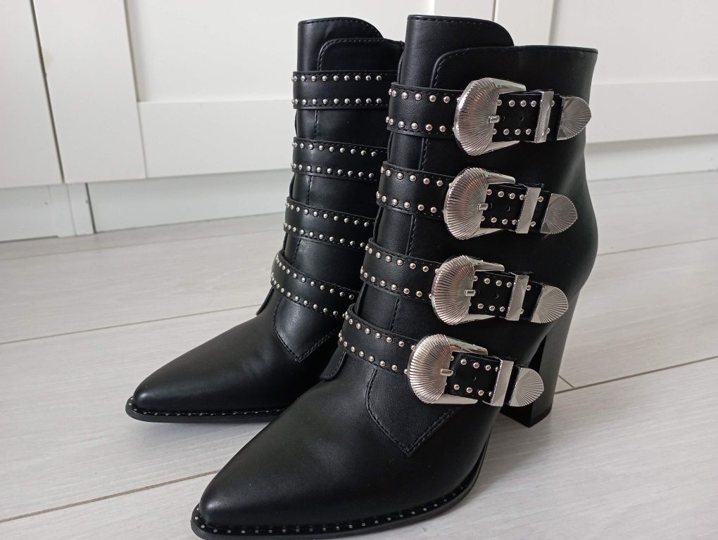 Nowe buty, botki na jesień r.37 czarne