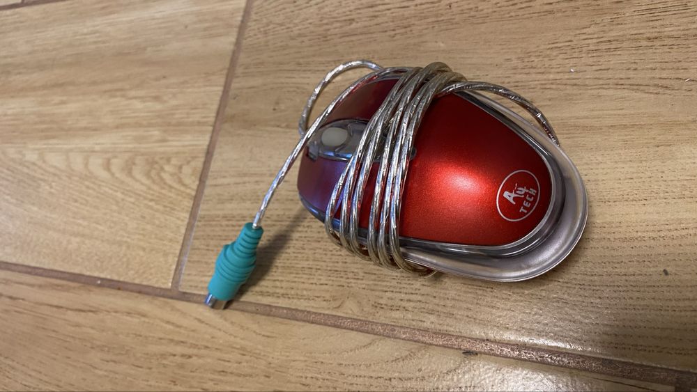 Mysz optyczna A4tech 2x Quick Mouse PS2 PS/2 bordowa