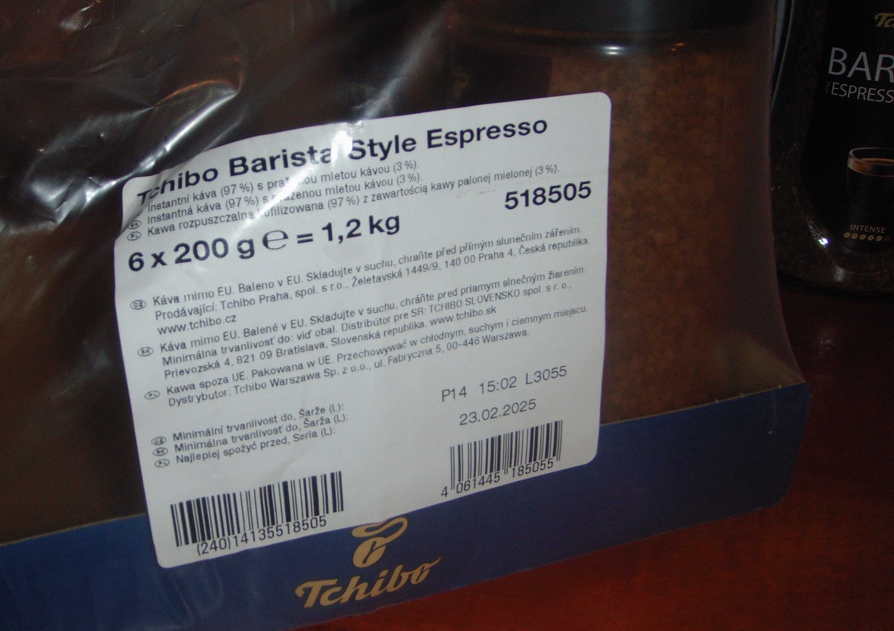 kawa Tchibo Barista Espresso 200g Rozpuszczalna P-Ń