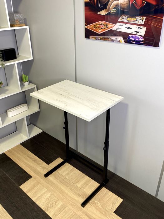 Стіл з регулюванням висоти, столик для работы, приліжковий столик