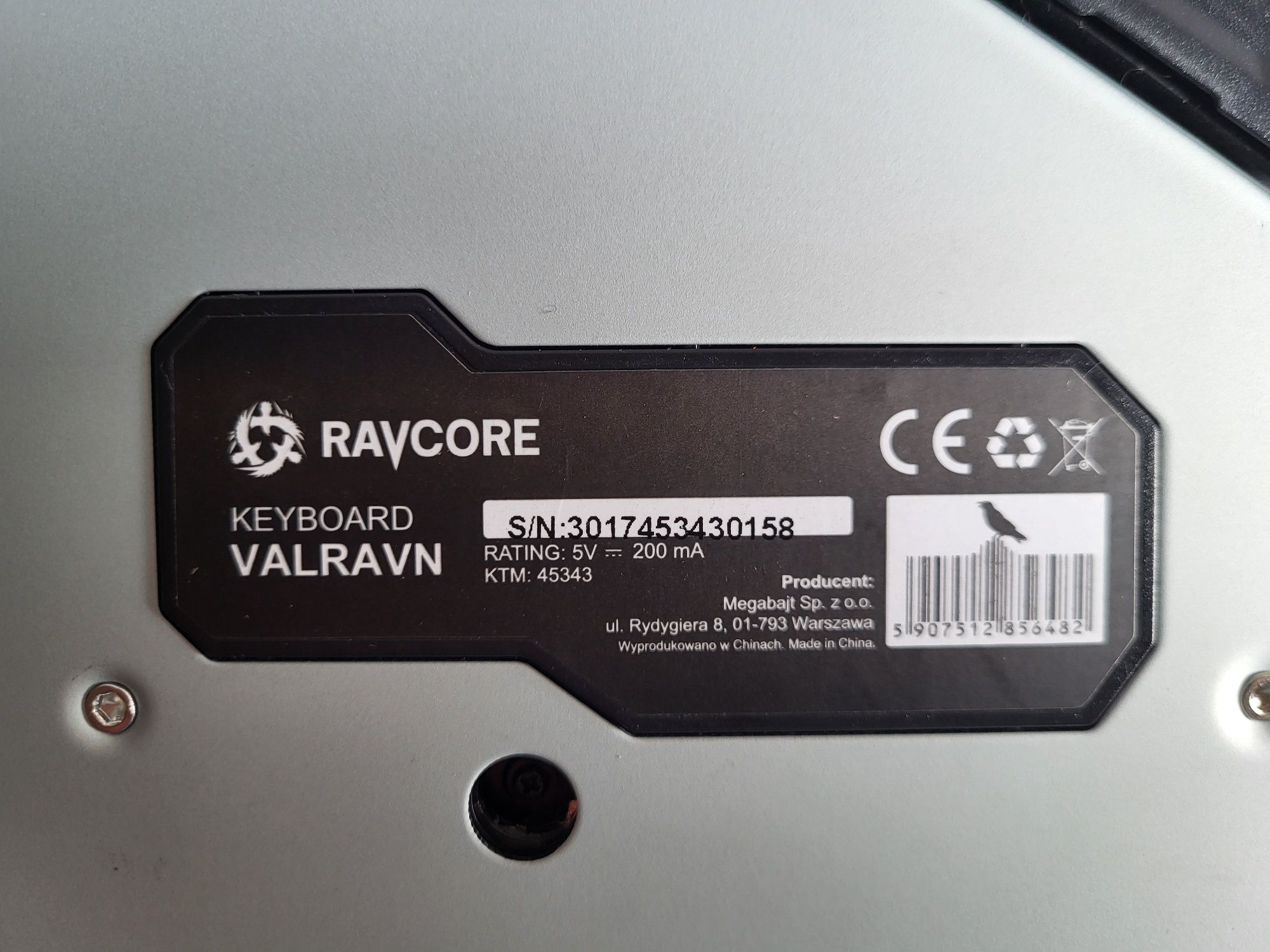 Klawiatura Ravcore Valravn Gaming