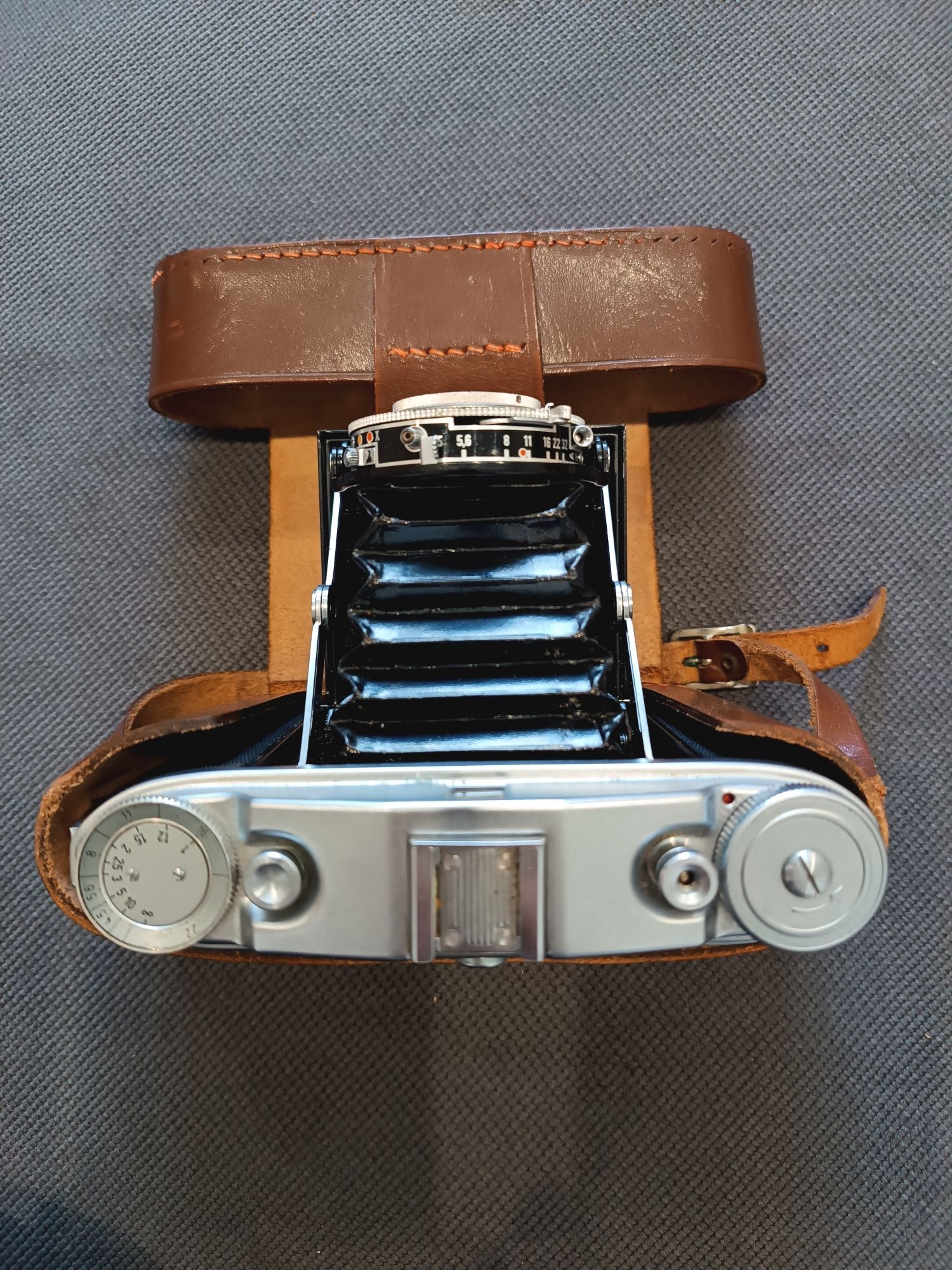 Agfa Isolette II aparat średnioformatowy 6×6 z mieszkiem kolekcjonersk