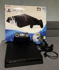 czarna konsola PS4 Slim 500GB PlayStation 4 Pudełko Pad Gry
