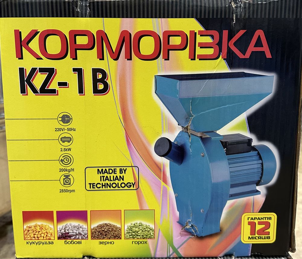 Корморезка Euroaqua KZ-1A, 1B, 1C 2.5 kw