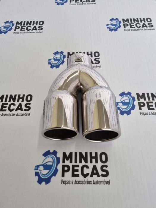 Ponteira Dupla Cromada Inox