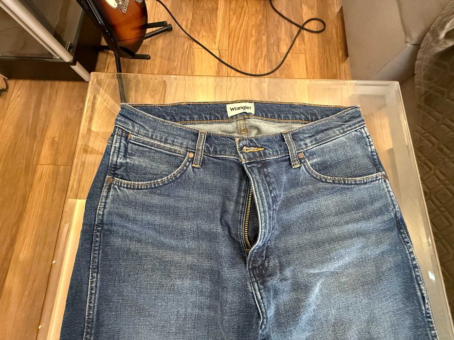 Jeansy Wrangler Larston Slip tapered, jak nowe