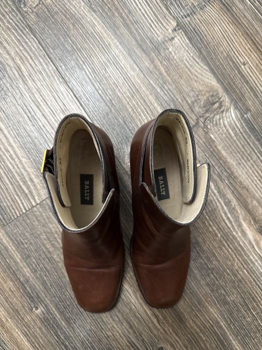 Кожаные ботинки ботильоны Bally